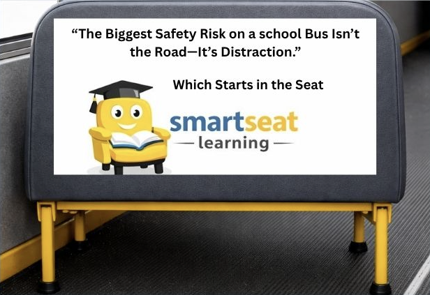 SmartSeat Learning panel on bus seat